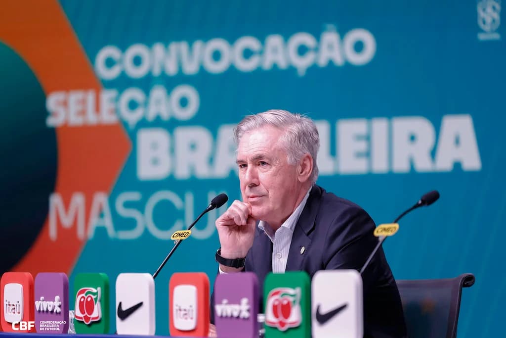 Convocação da Seleção Brasileira ao vivo: Confira onde assistir a lista de Carlo Ancelotti nesta quinta-feira (29)