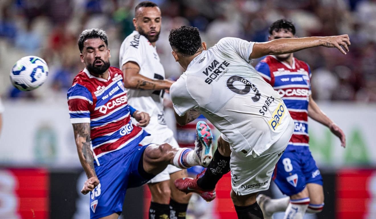 Empate entre Santos e Fortaleza aumenta drama no Brasileirão; Neymar volta aos gramados